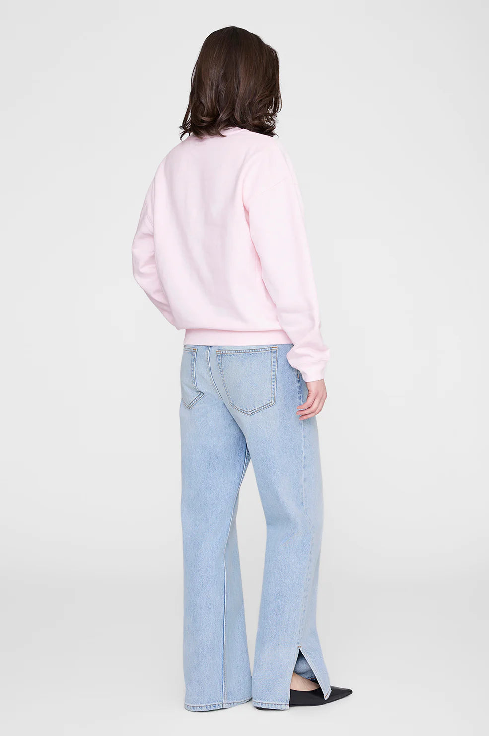 Spencer sweatshirt anine bing, powder pink