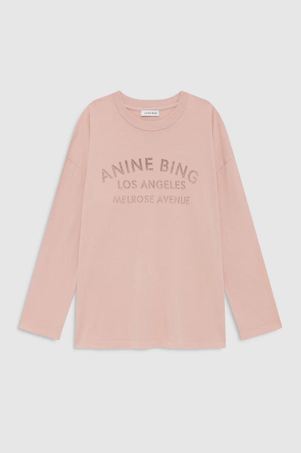 Ivan long sleeve melrose stencil, washed blush