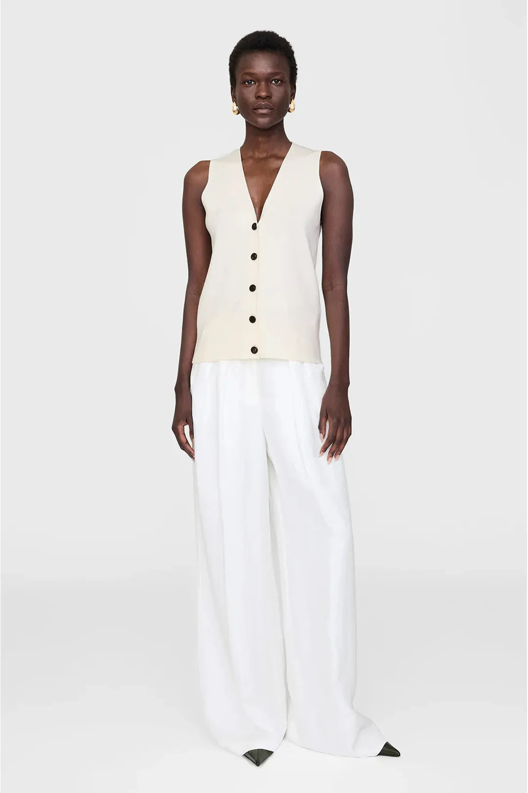 Lawrence vest, ivory