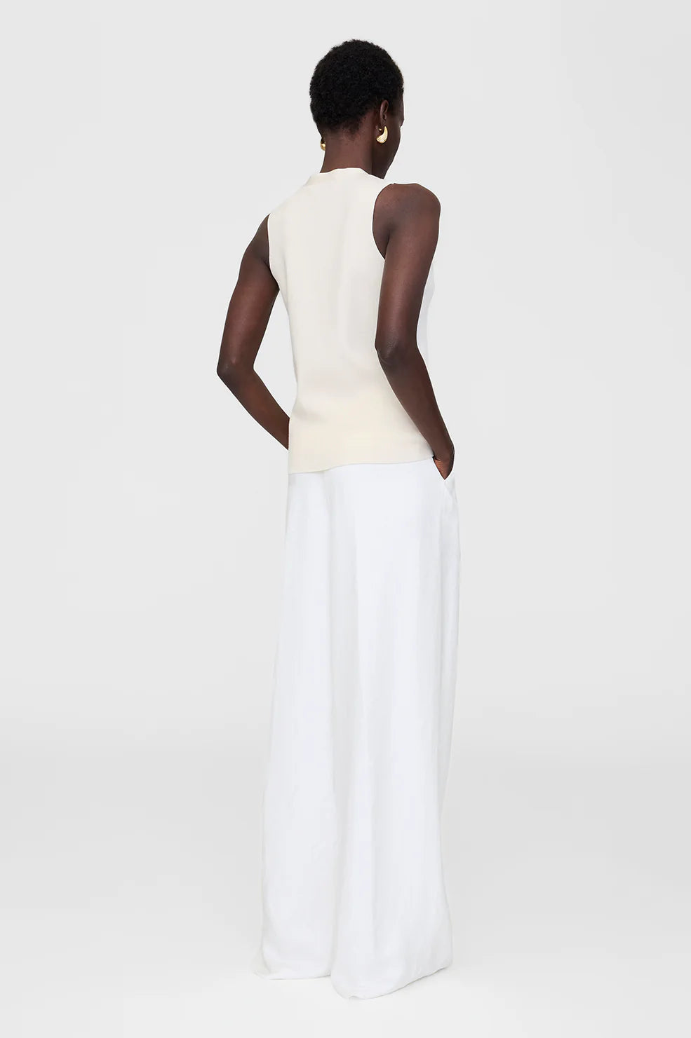 Lawrence vest, ivory