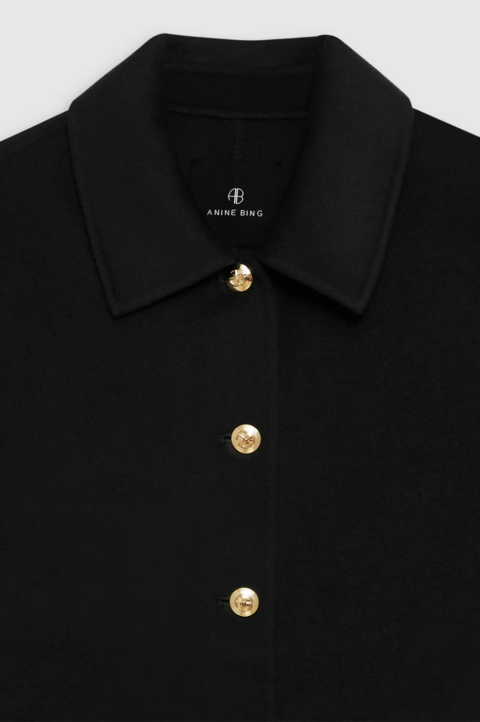 Luca jacket, Black cashmere blend