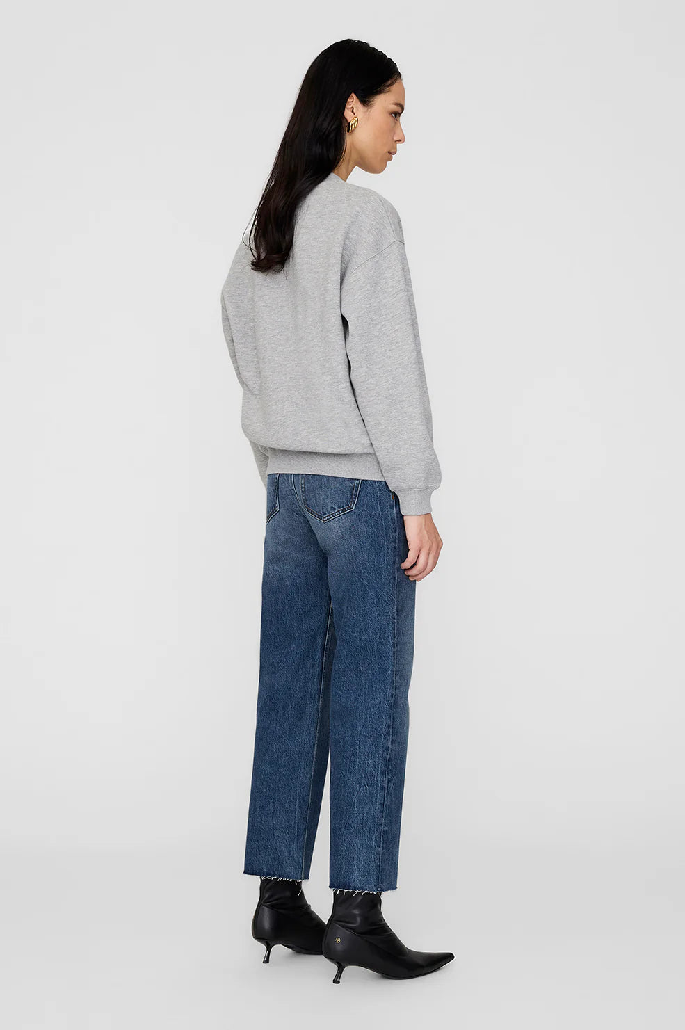 Spencer sweatshirt Anine Bing, med heather grey