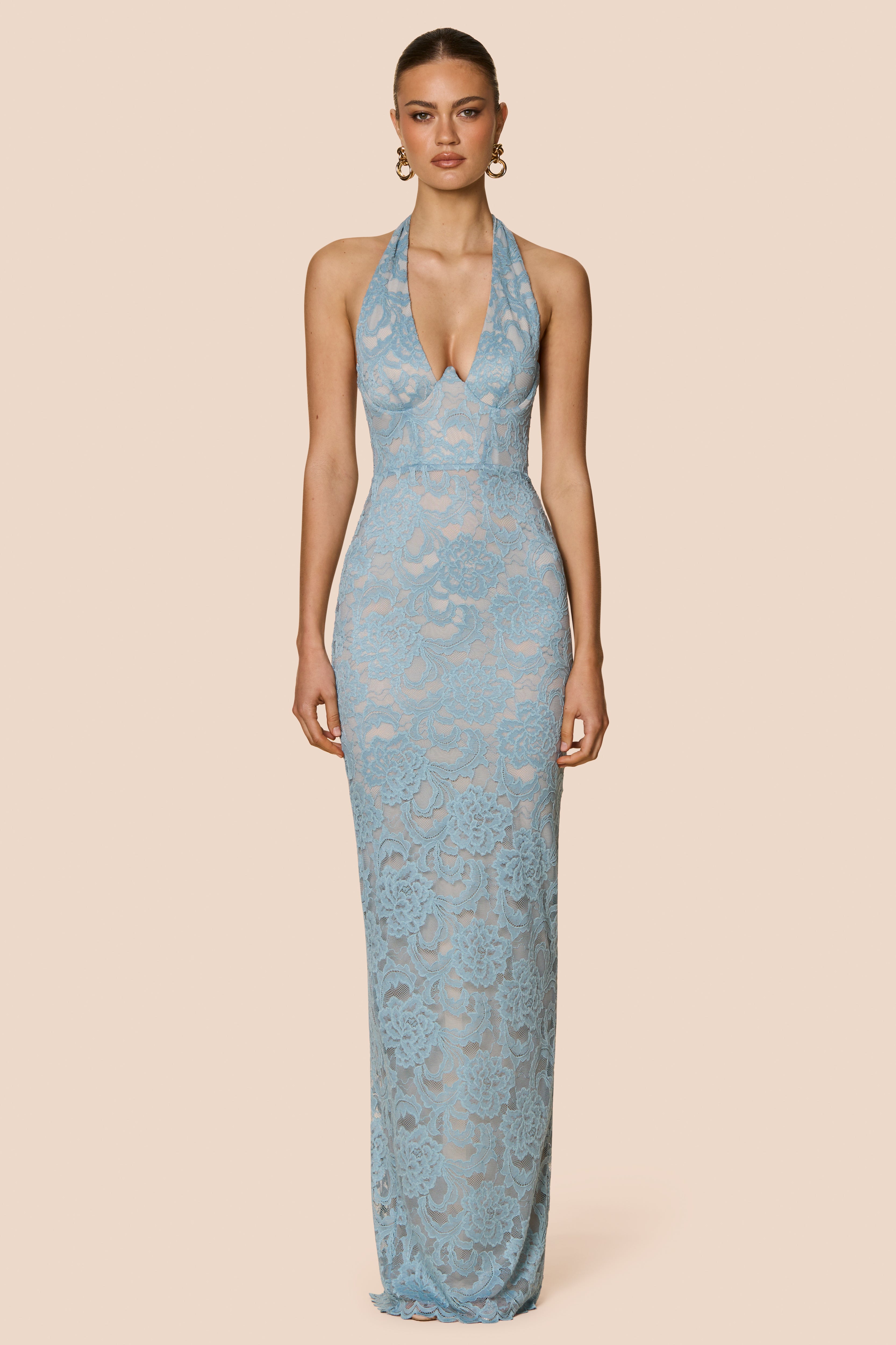 Alessia gown, blue