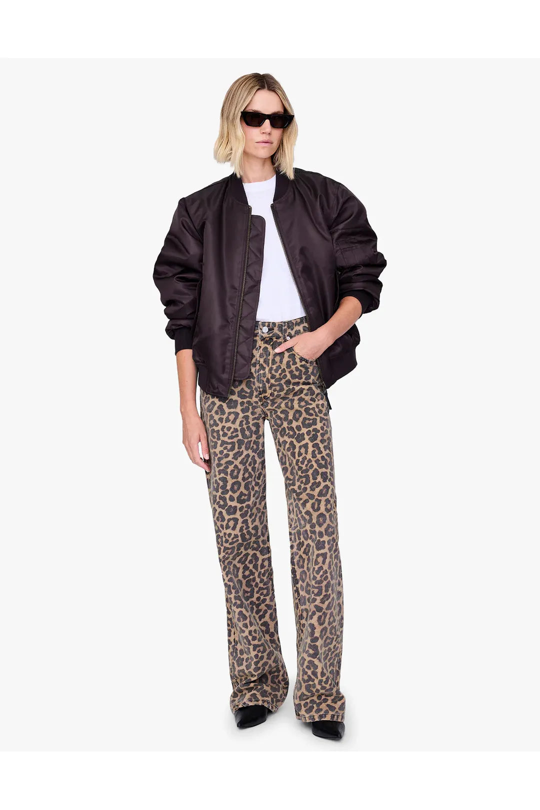 Hugh Jean, black & brown leopard