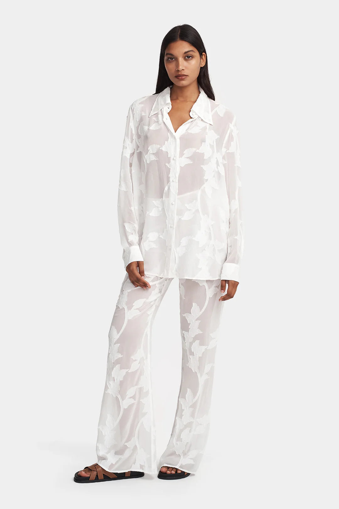 Evanthe pant, white lily