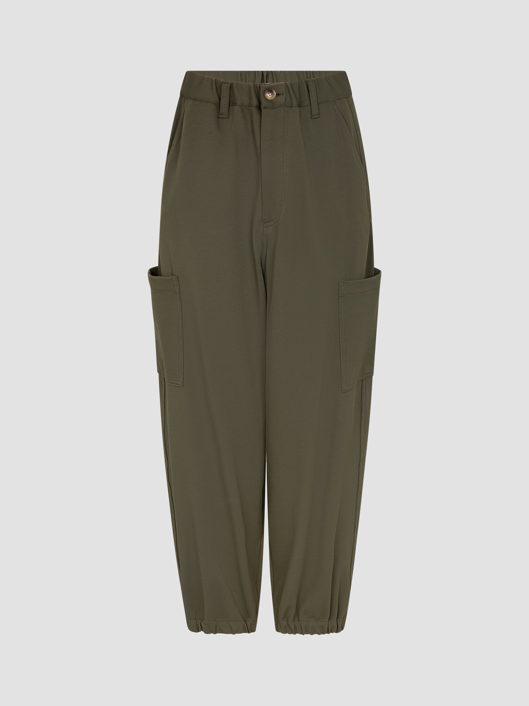 Stretch twill cargo pant, olive