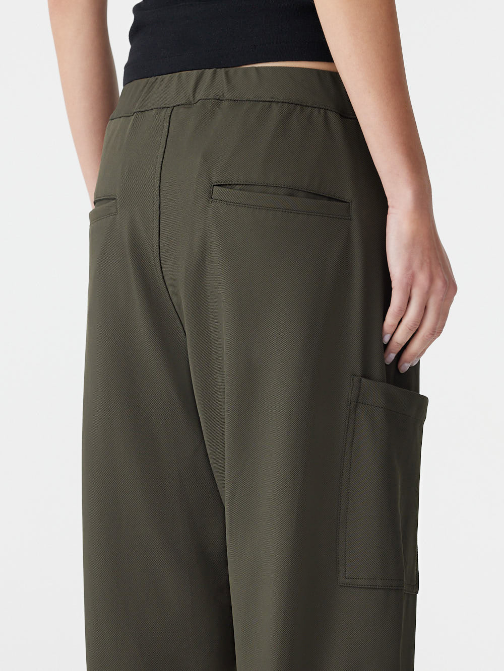 Stretch twill cargo pant, olive