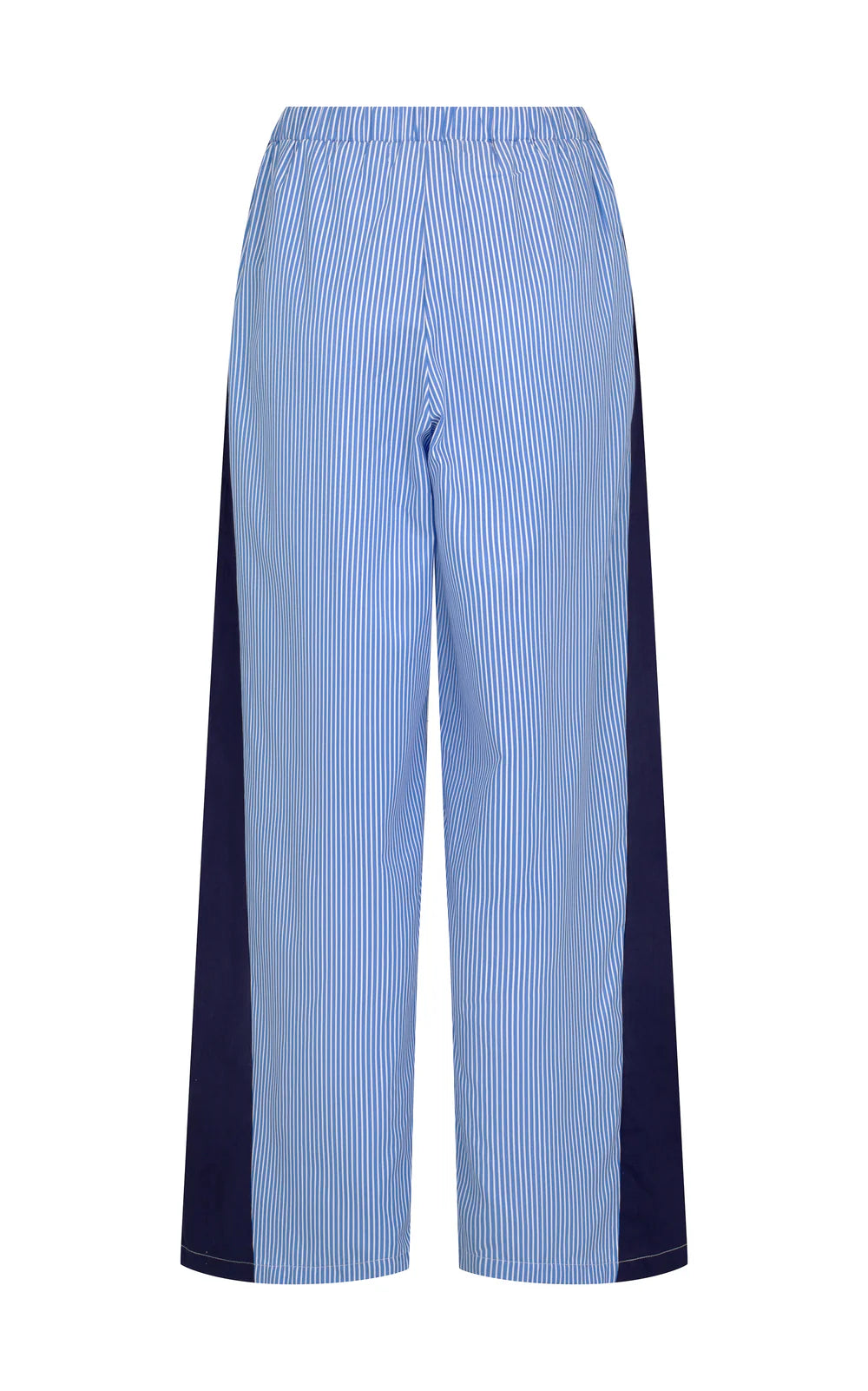 Libby cotton stripe pant, sky blue stripe
