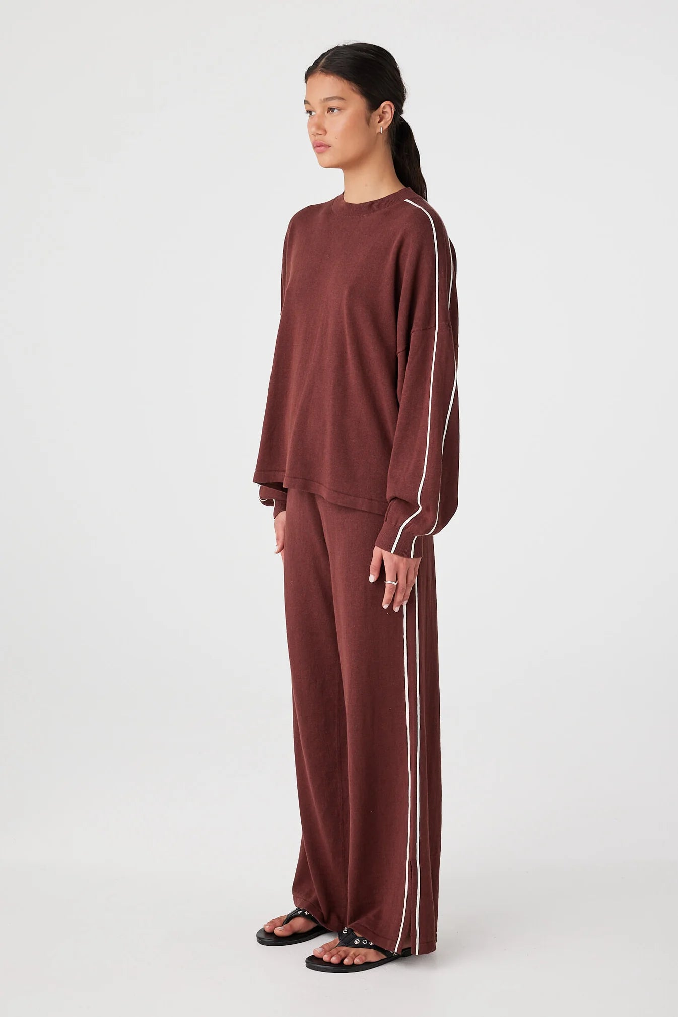 Pippa pant 2.0, merlot/cream