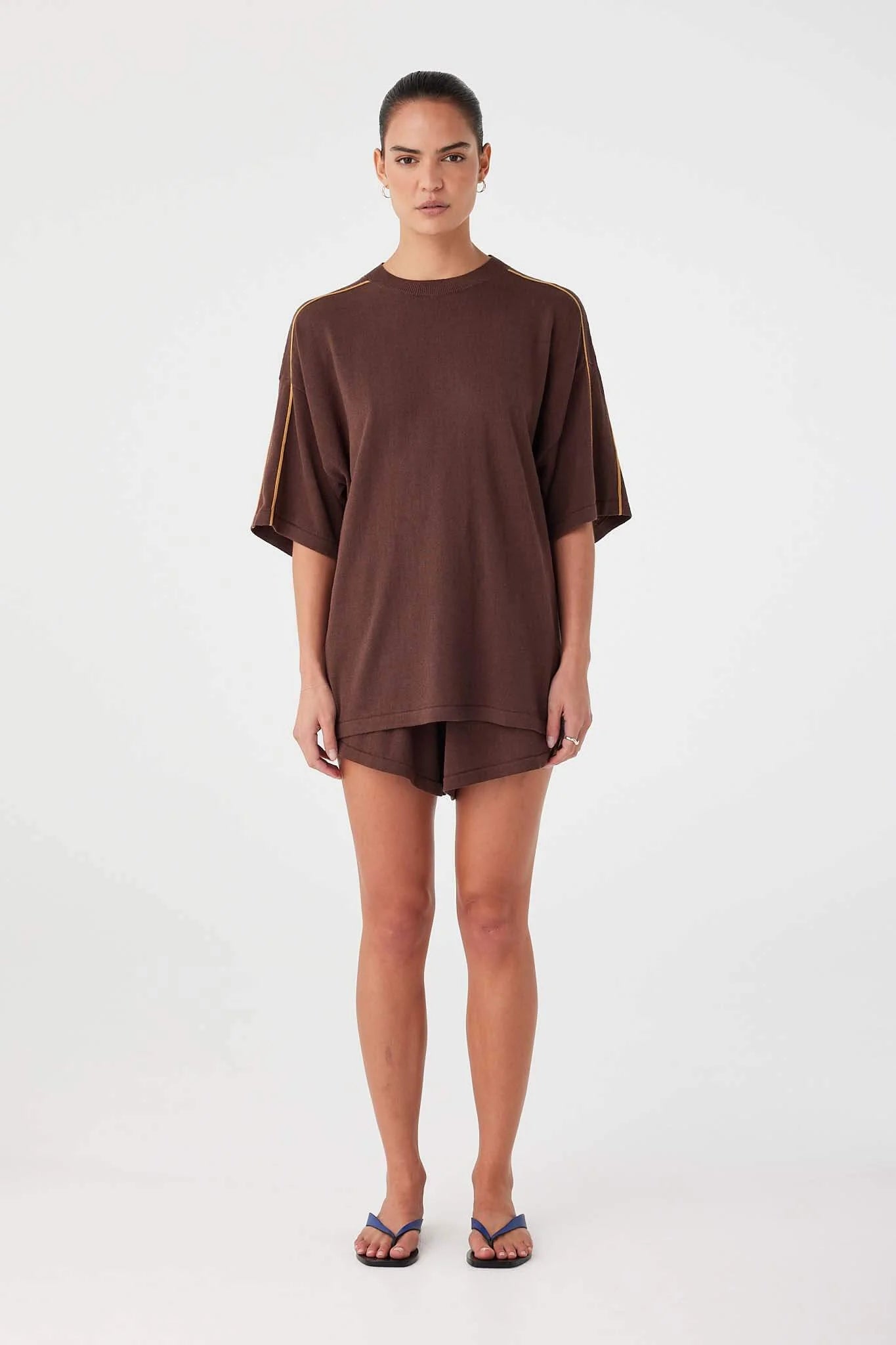 Pippa oversized tee, espresso