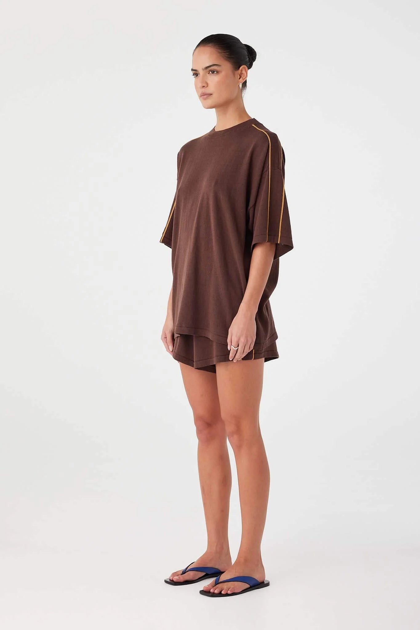Pippa oversized tee, espresso