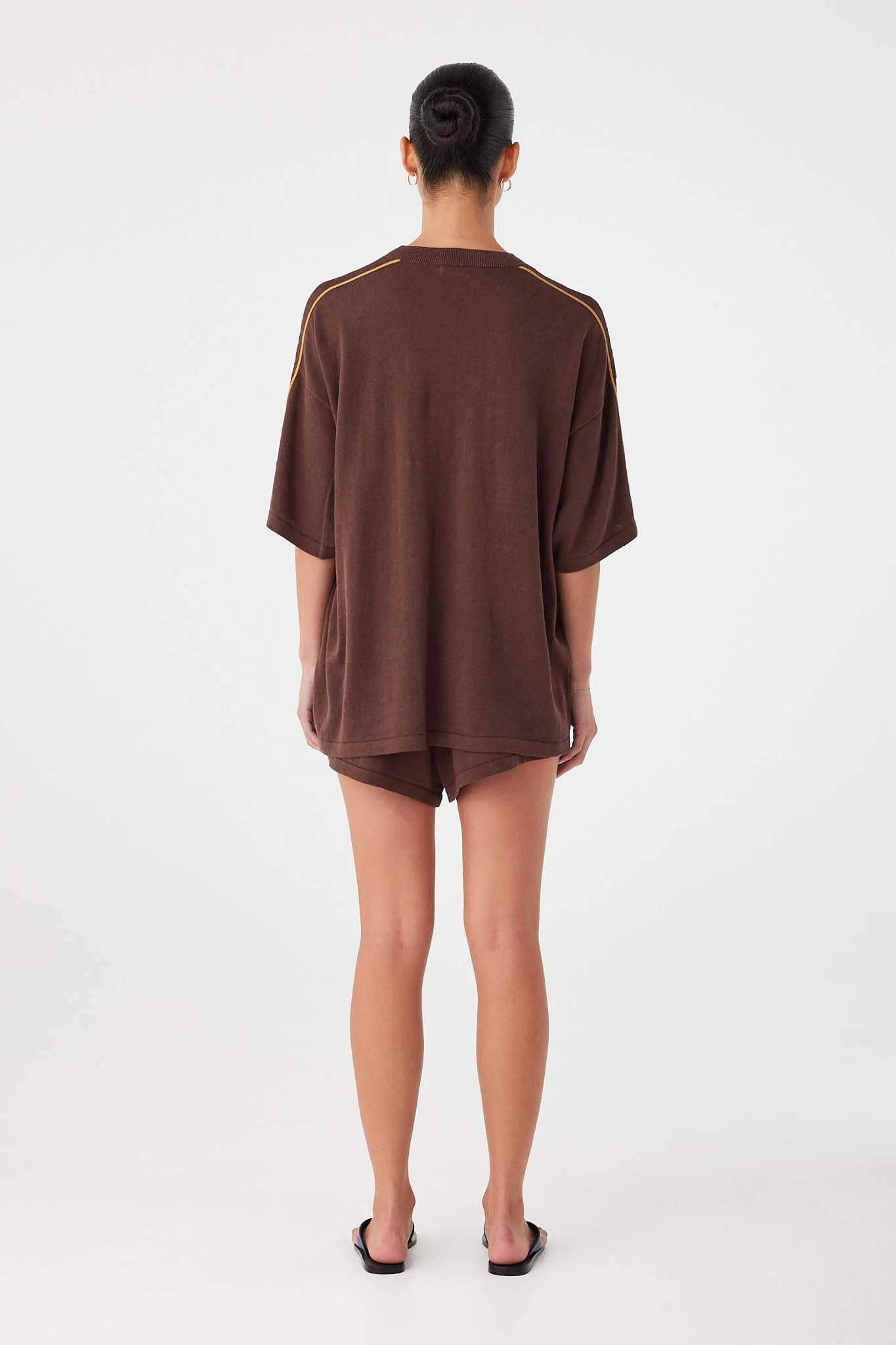 Pippa oversized tee, espresso