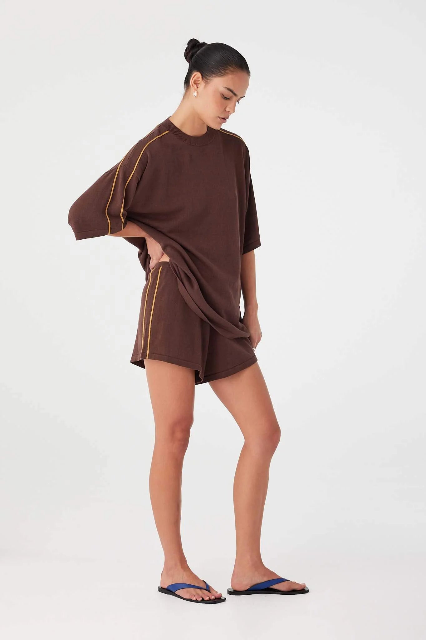 Pippa oversized tee, espresso
