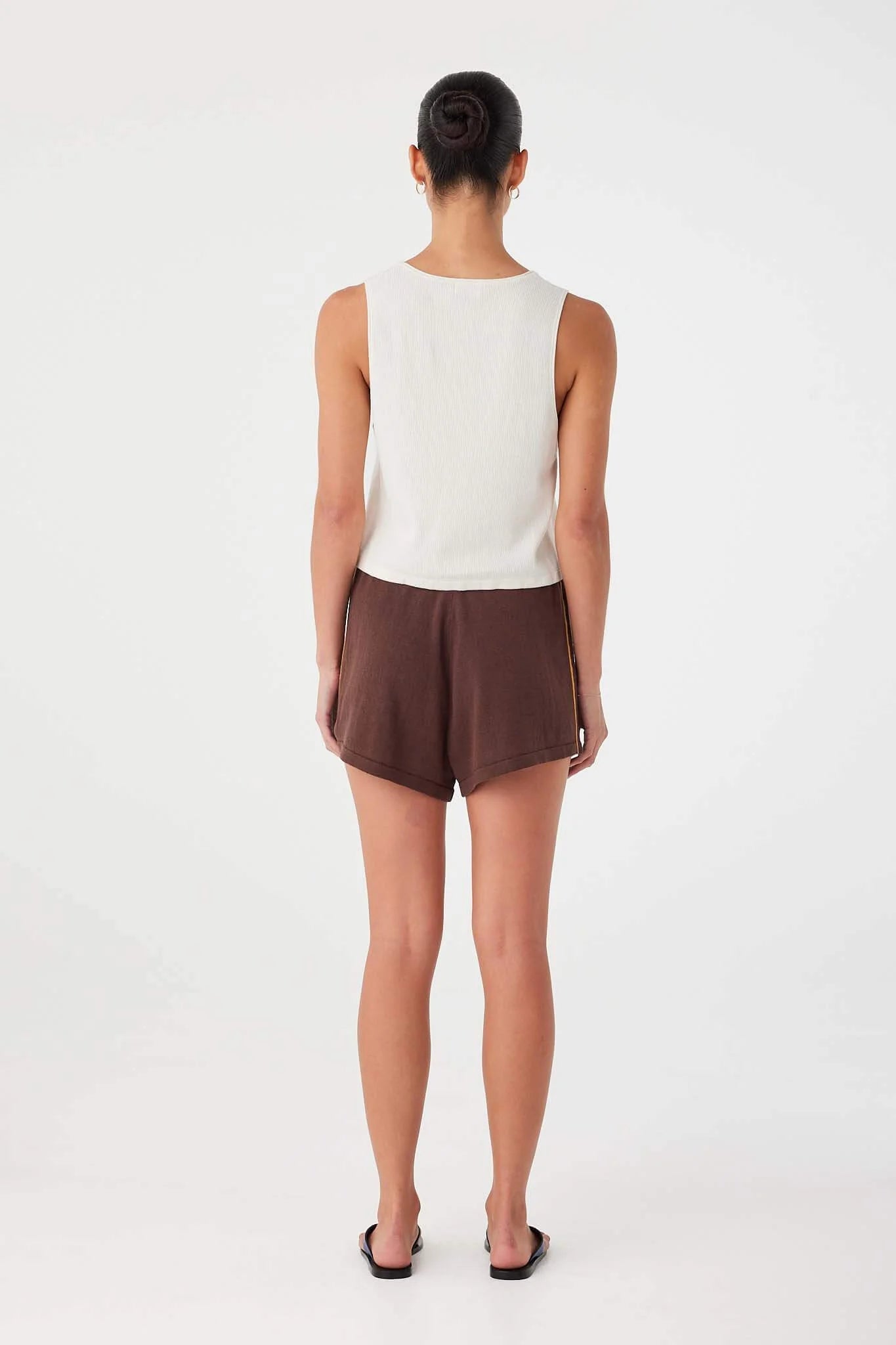 Pippa drawstring short, espresso