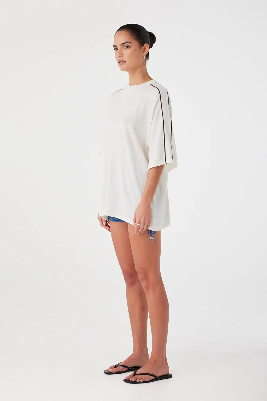 Pippa oversized tee, cream