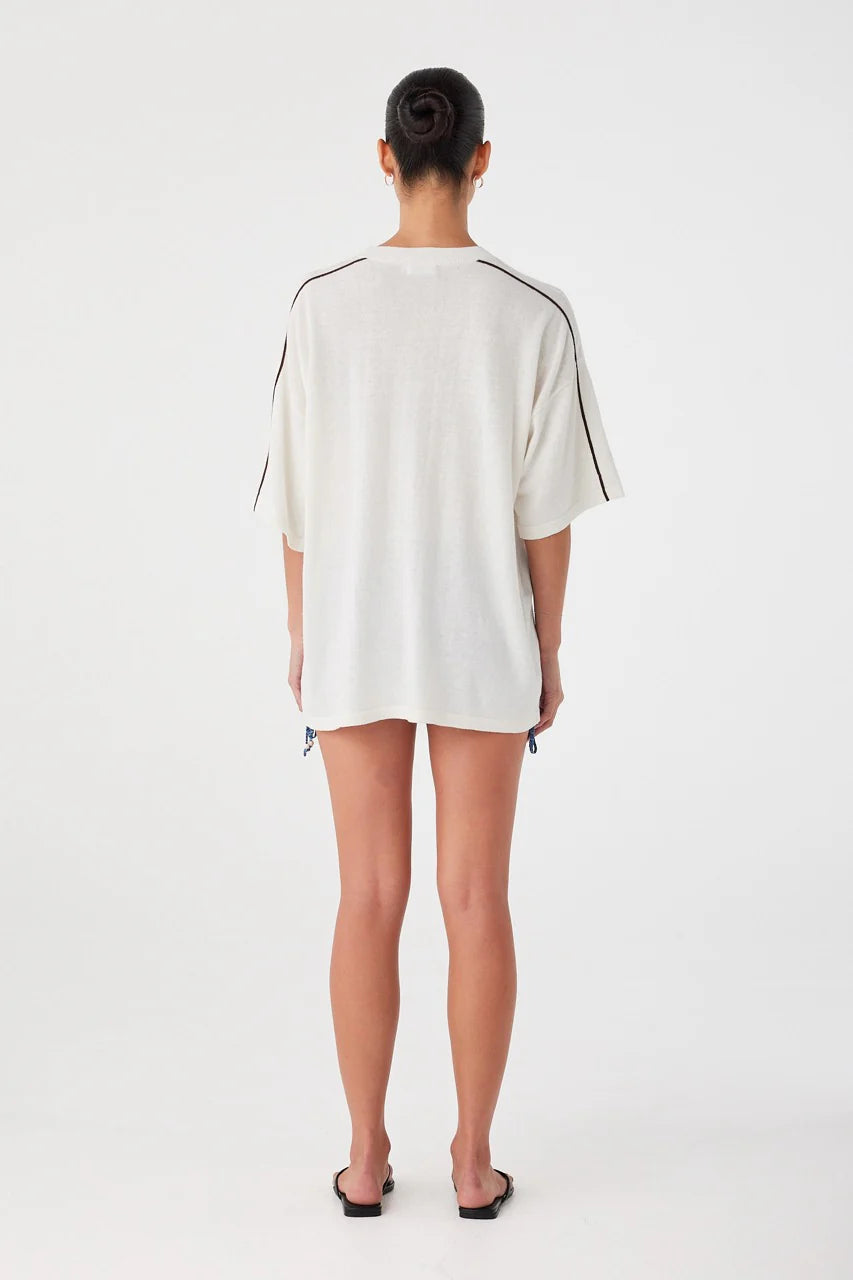 Pippa oversized tee, cream