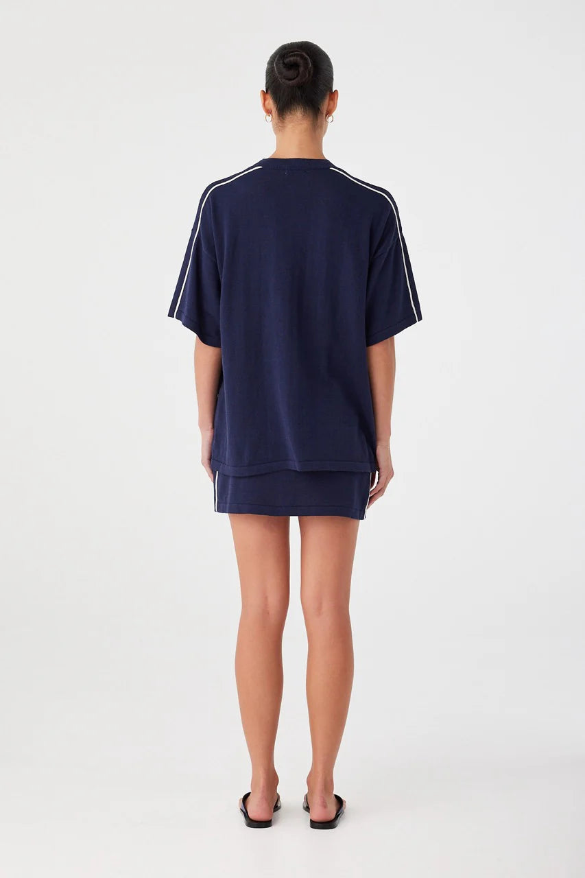 Pippa oversized tee, navy