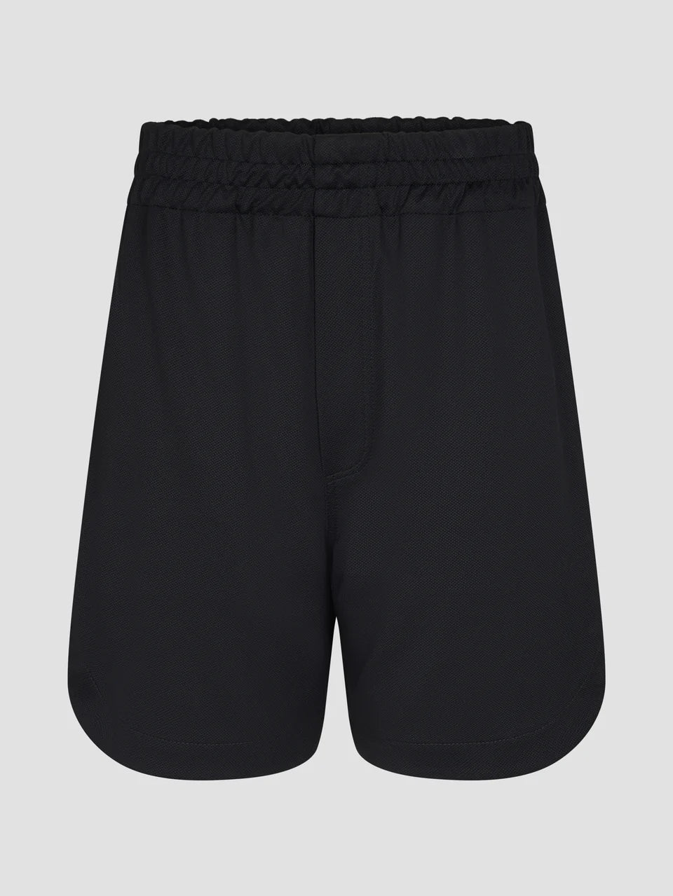 Pique basketball short, black/lemon glaze