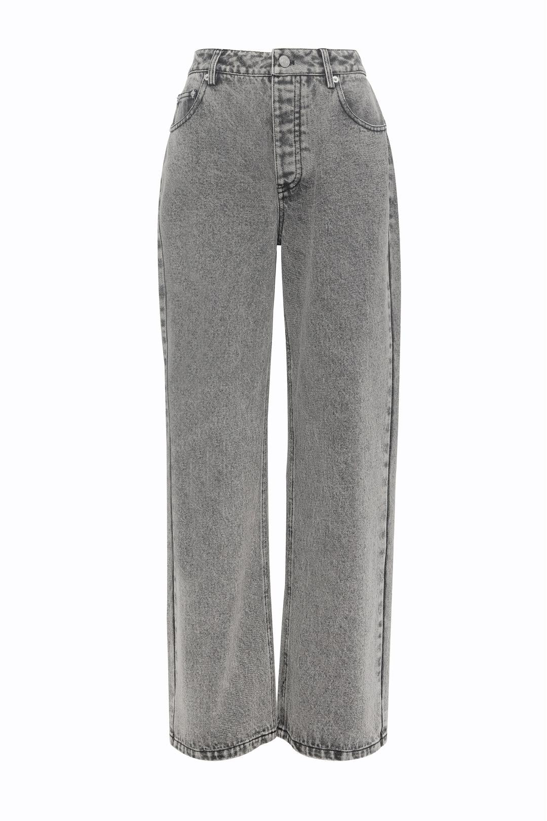 bexley wide leg jean, grey