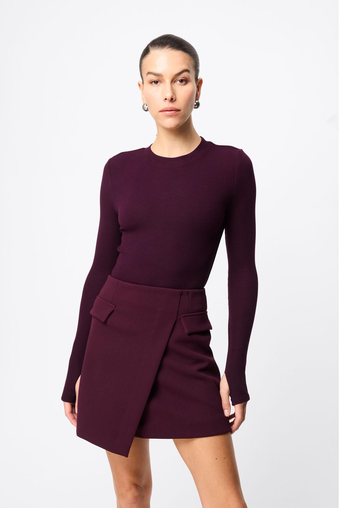 brooklyn top, cherry lacquer