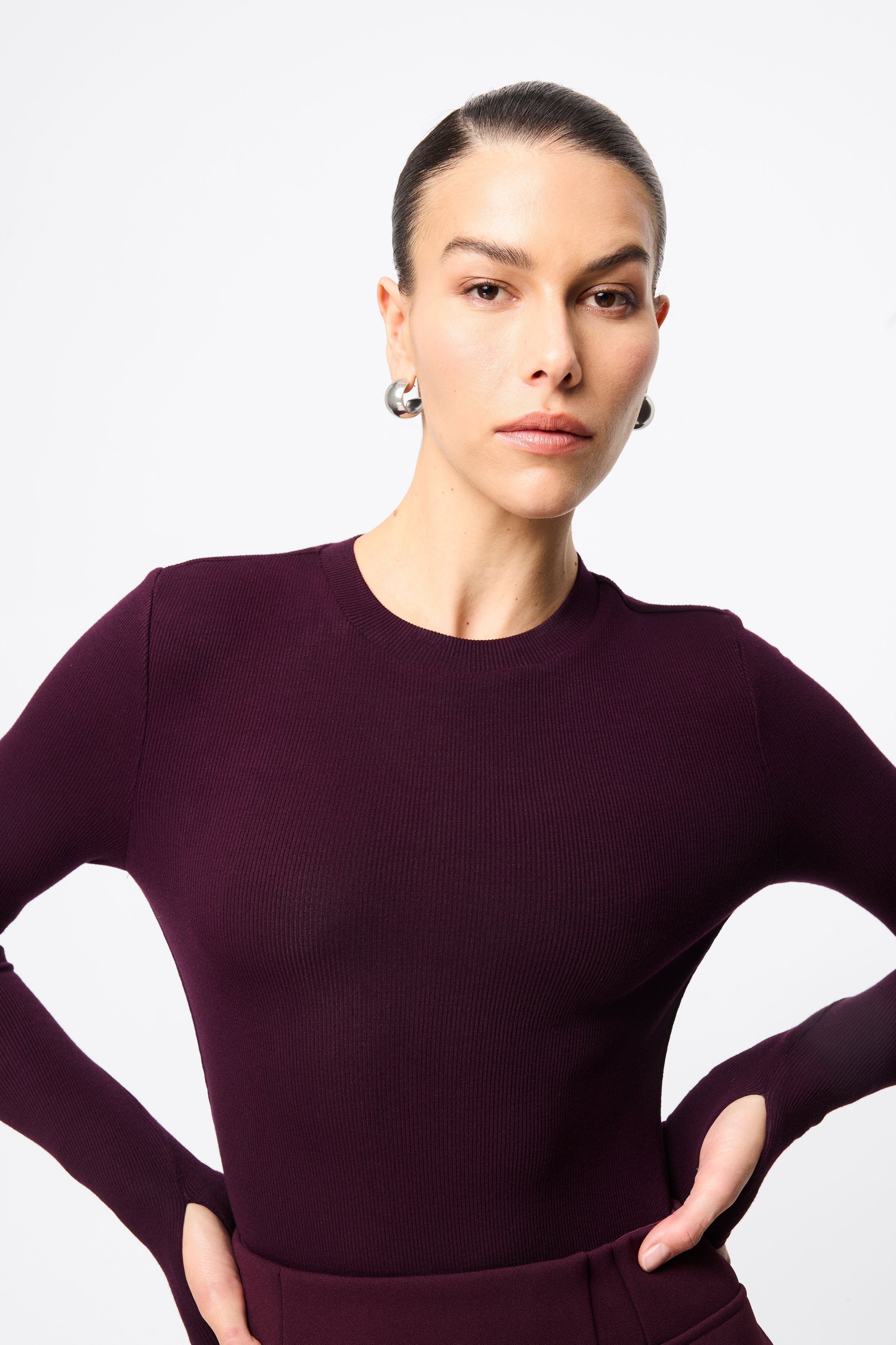 brooklyn top, cherry lacquer