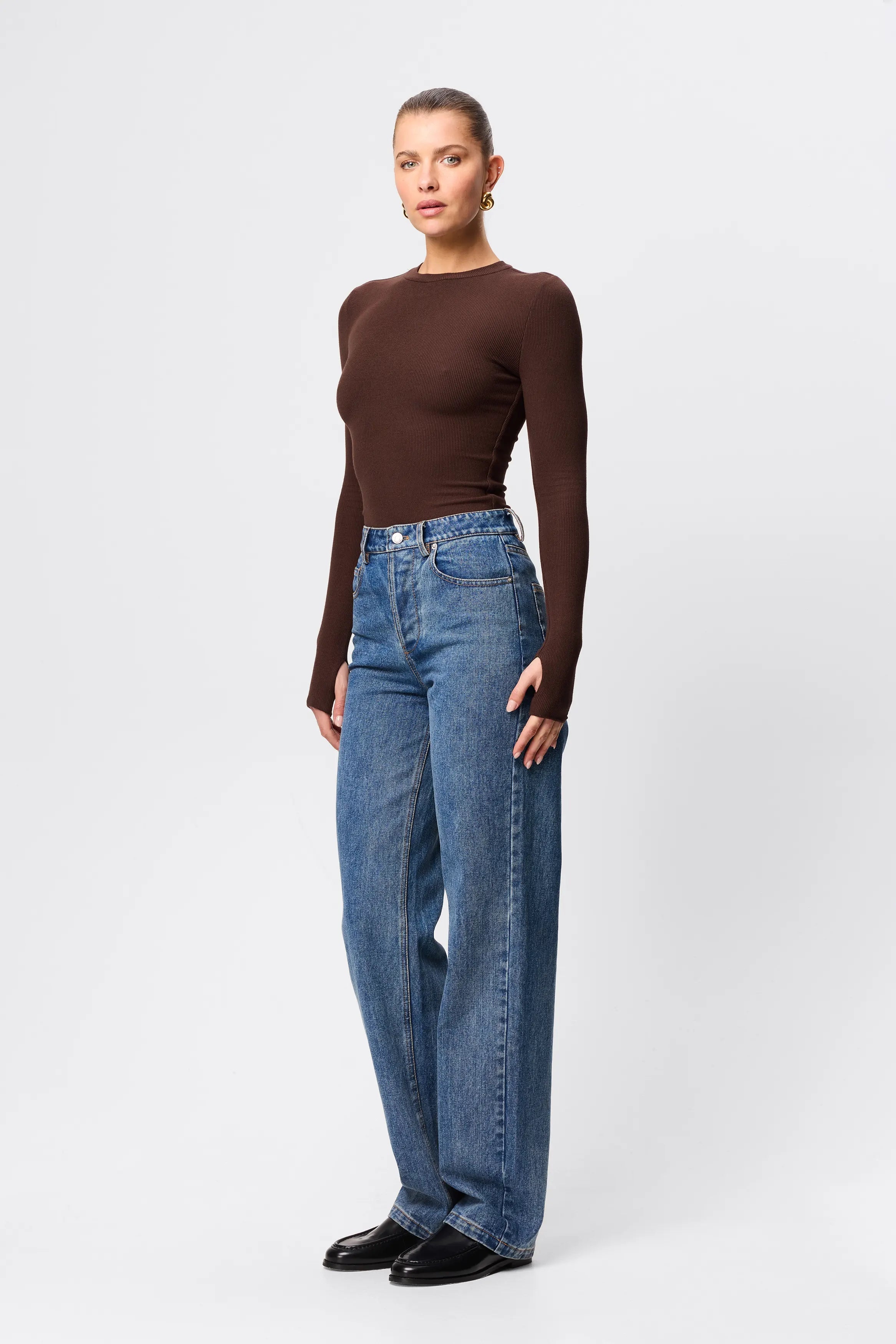 Brooklyn top, chocolate