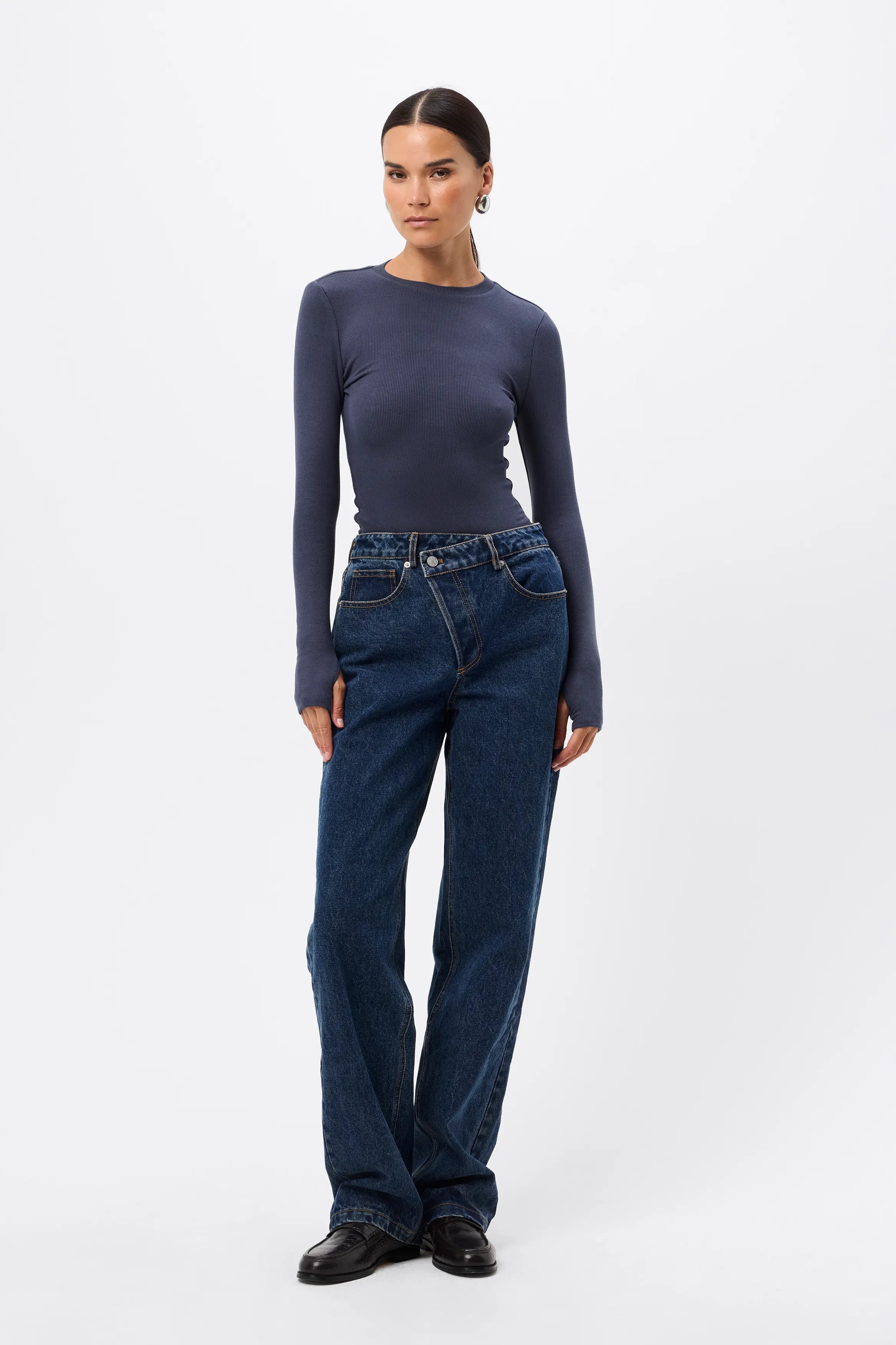 Brooklyn top, sapphire