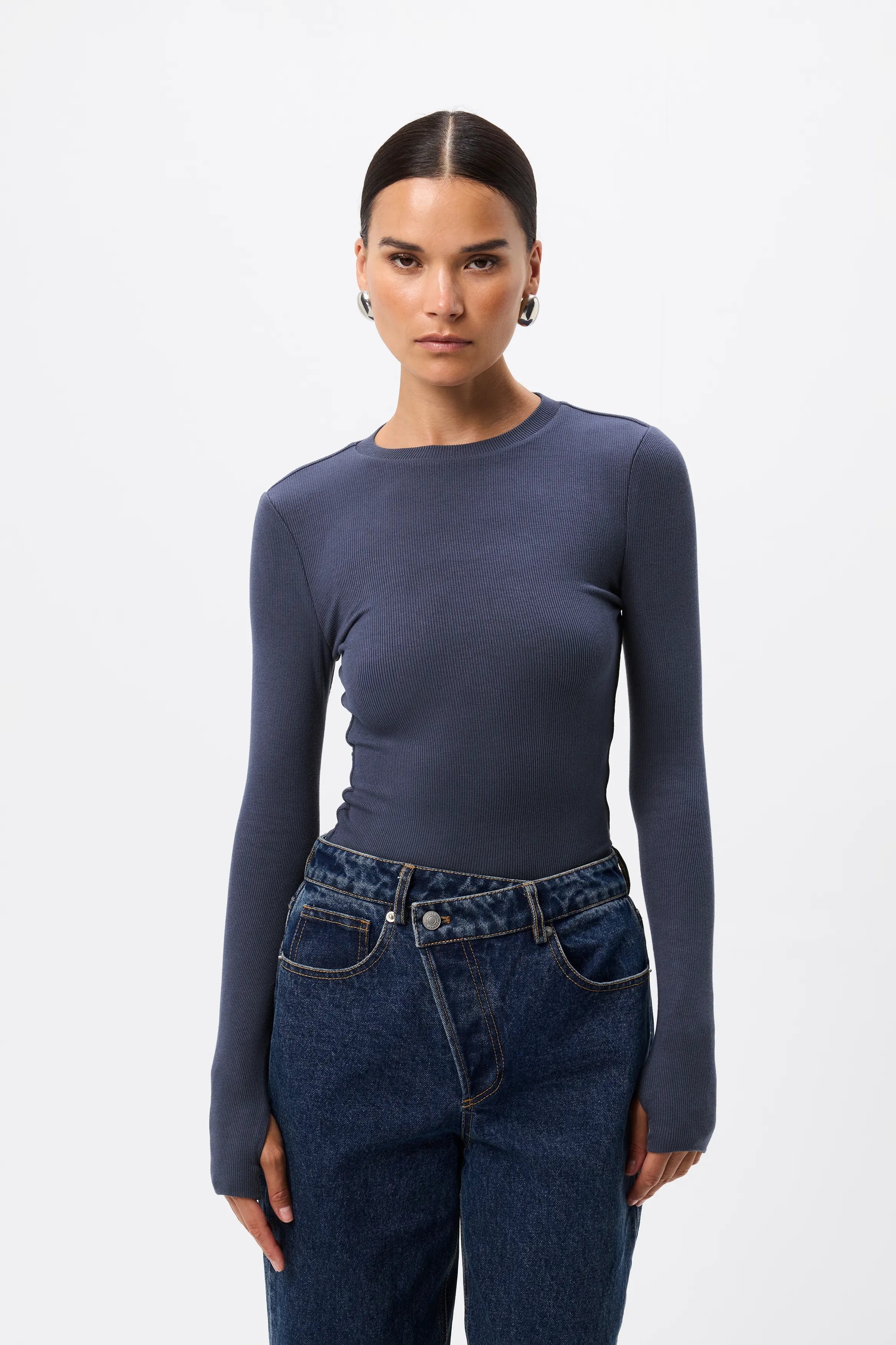 Brooklyn top, sapphire