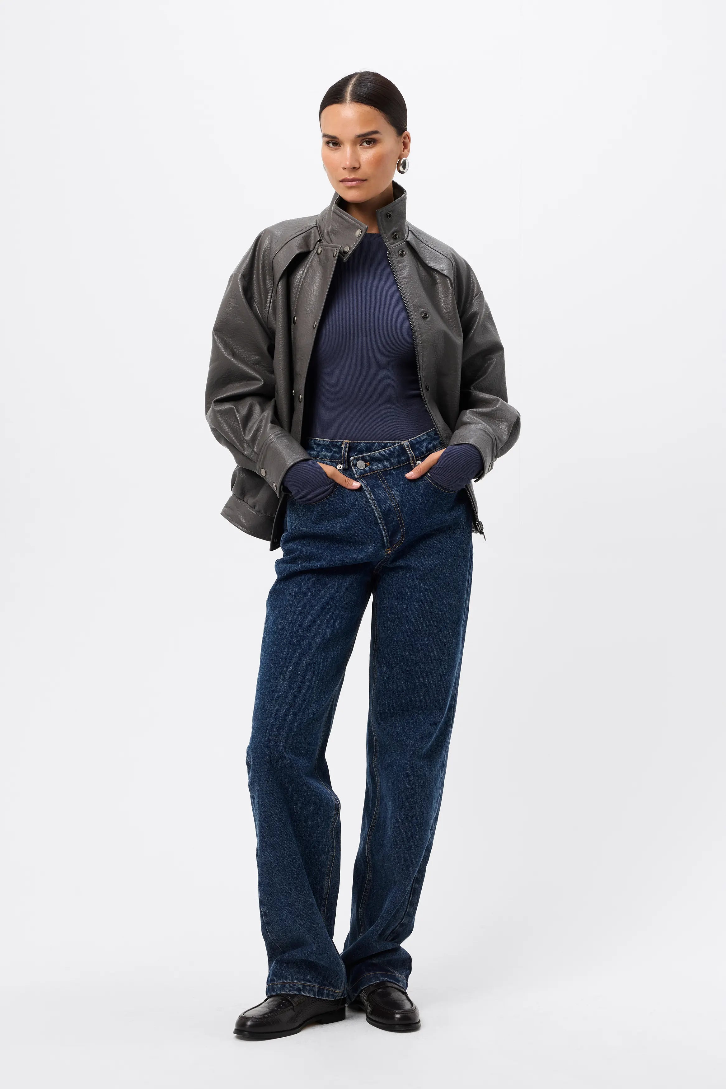 Brooklyn top, sapphire
