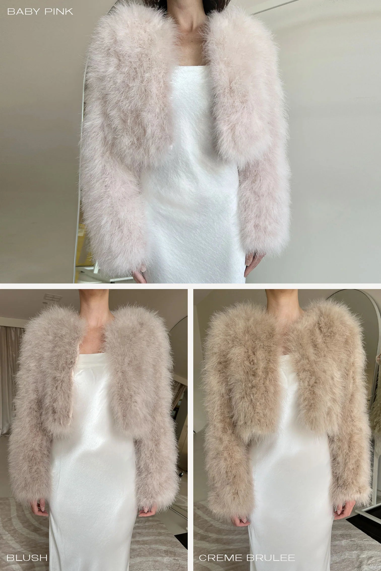 Manhattan crop jacket, blush