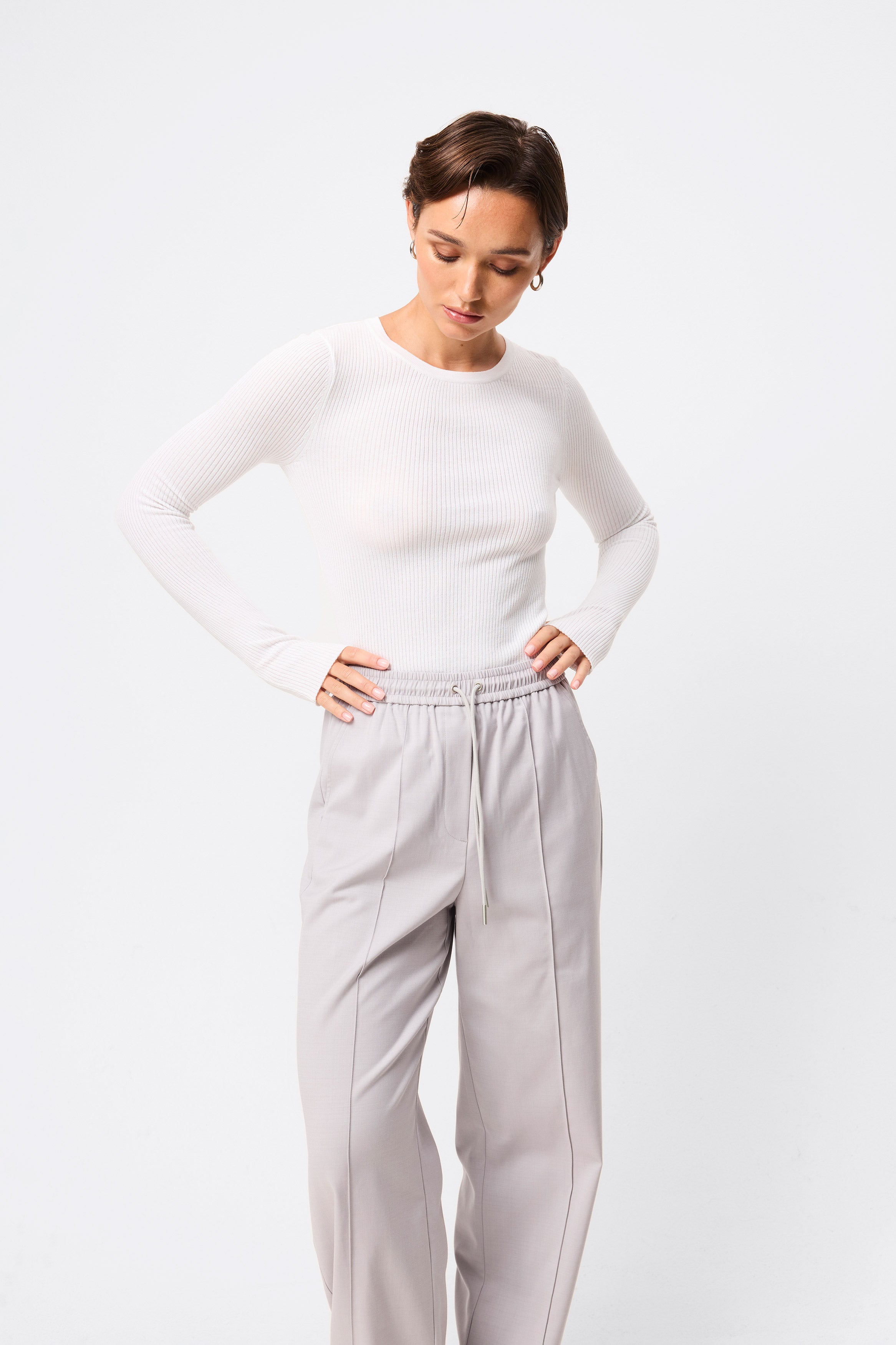 By your side pant, grey
