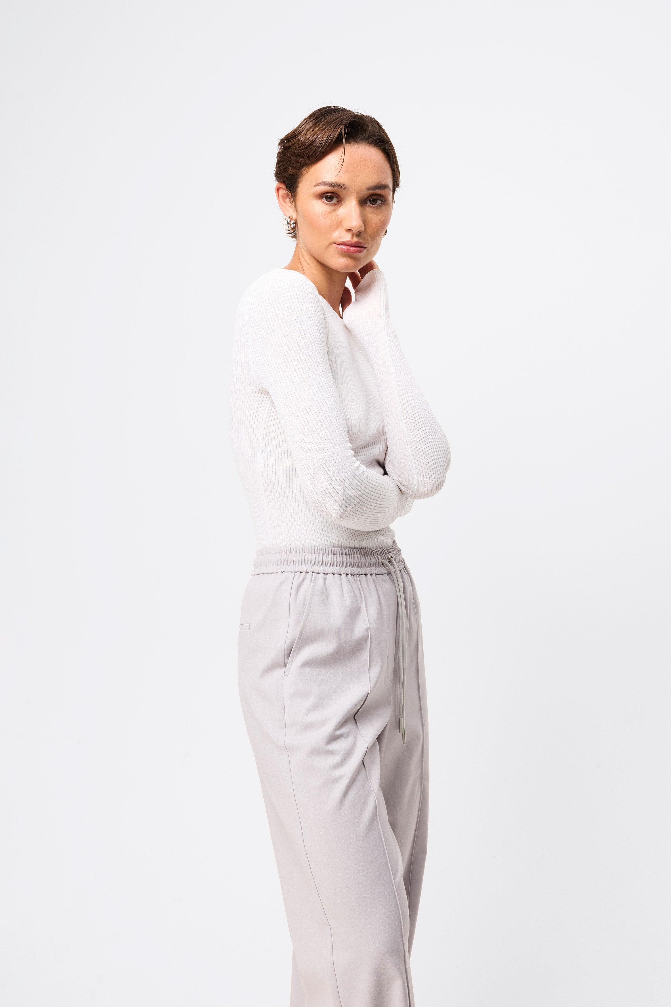 By your side pant, grey