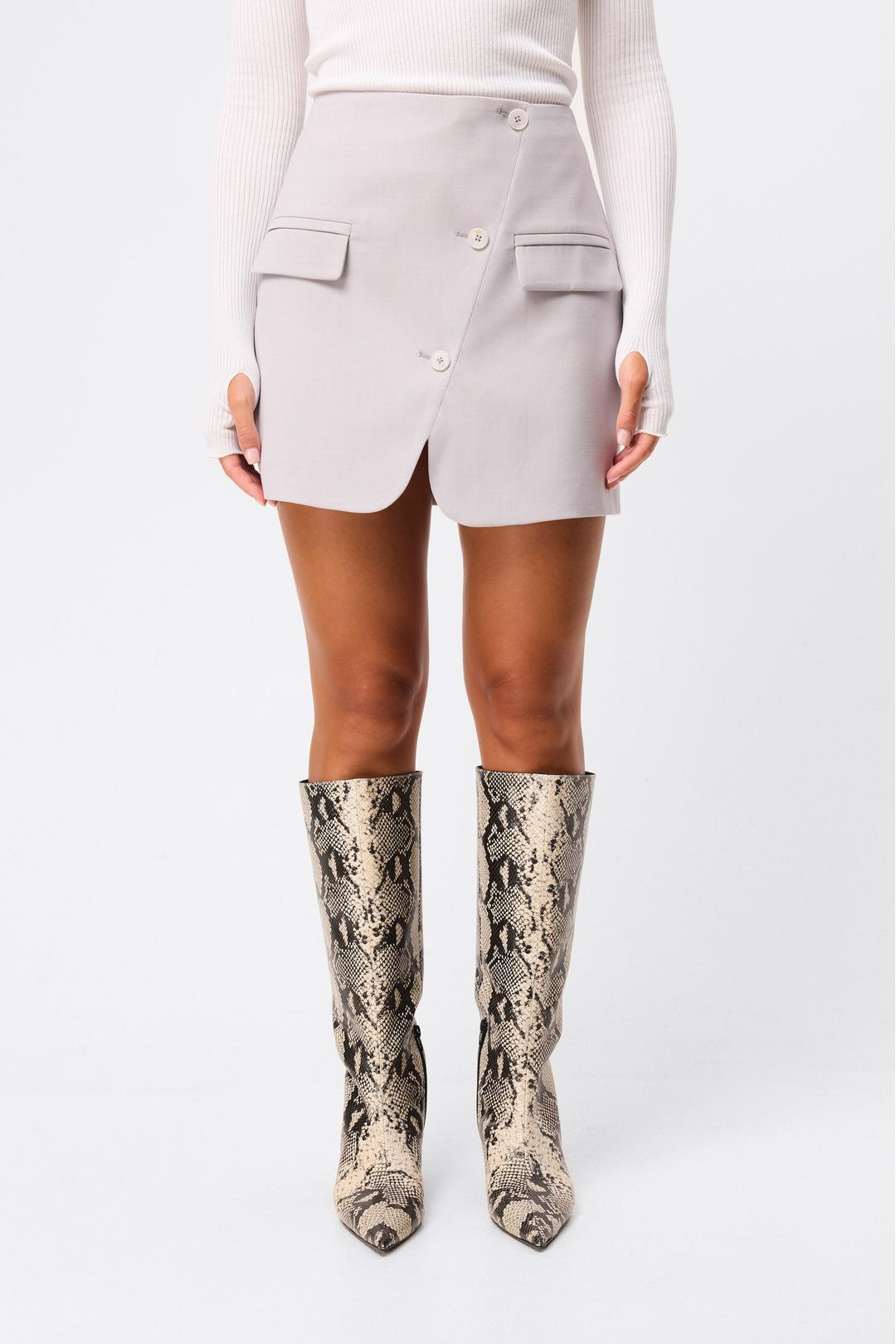 By your side mini skirt, grey