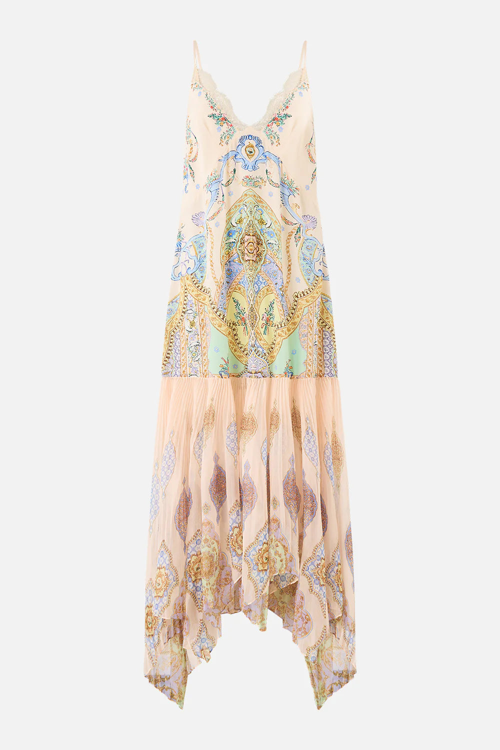 minimal slip with pleated chiffon skirt, East of istanbul