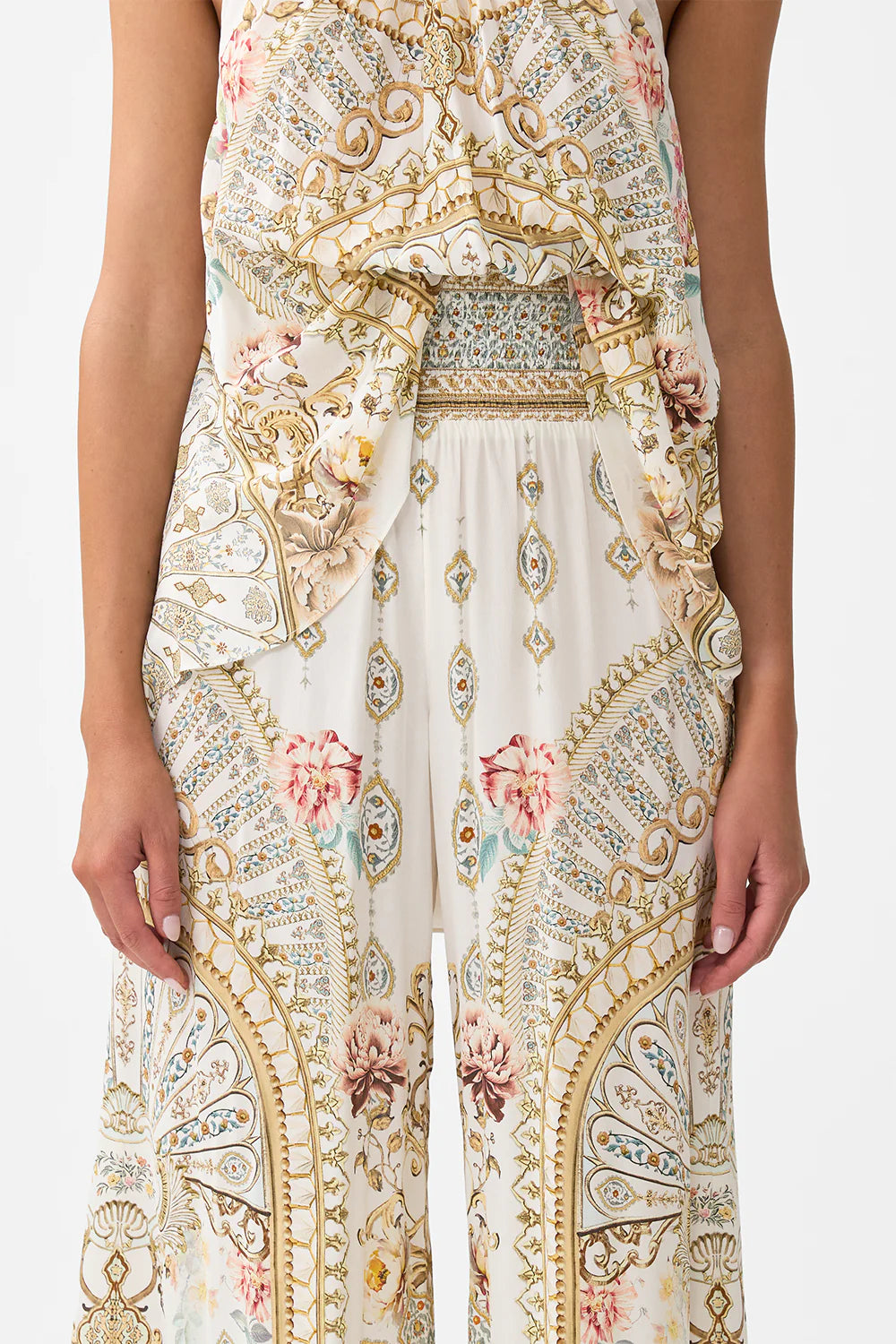 Shirred waist pant, ottoman dynasty