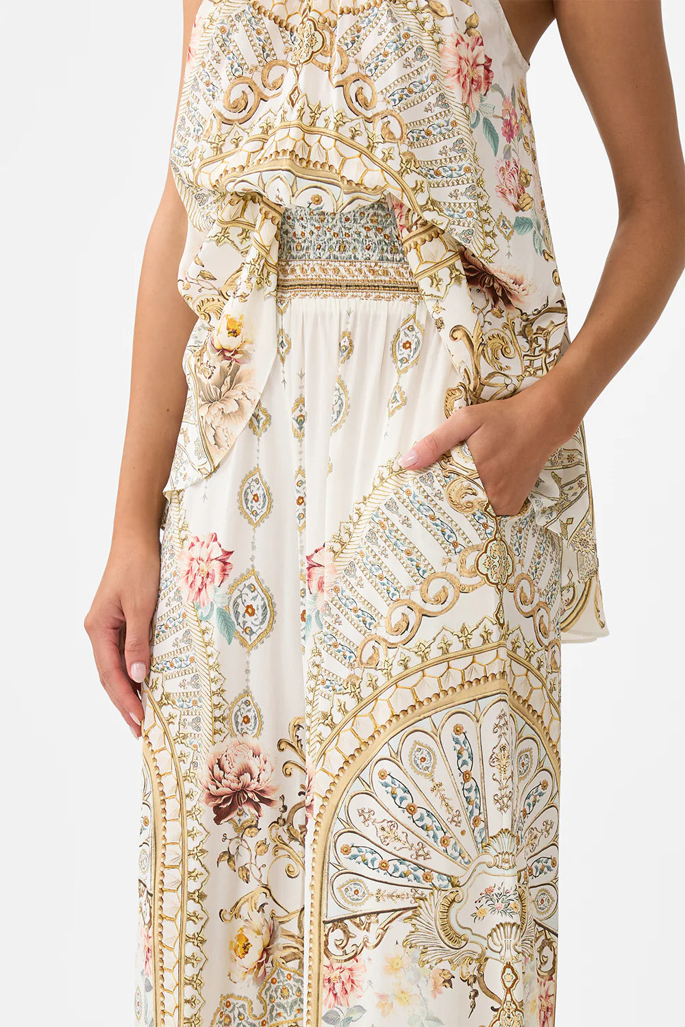 Shirred waist pant, ottoman dynasty