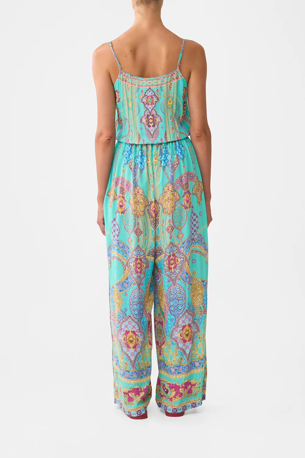 Shoestring strap jumpsuit, The concubine’s corridor