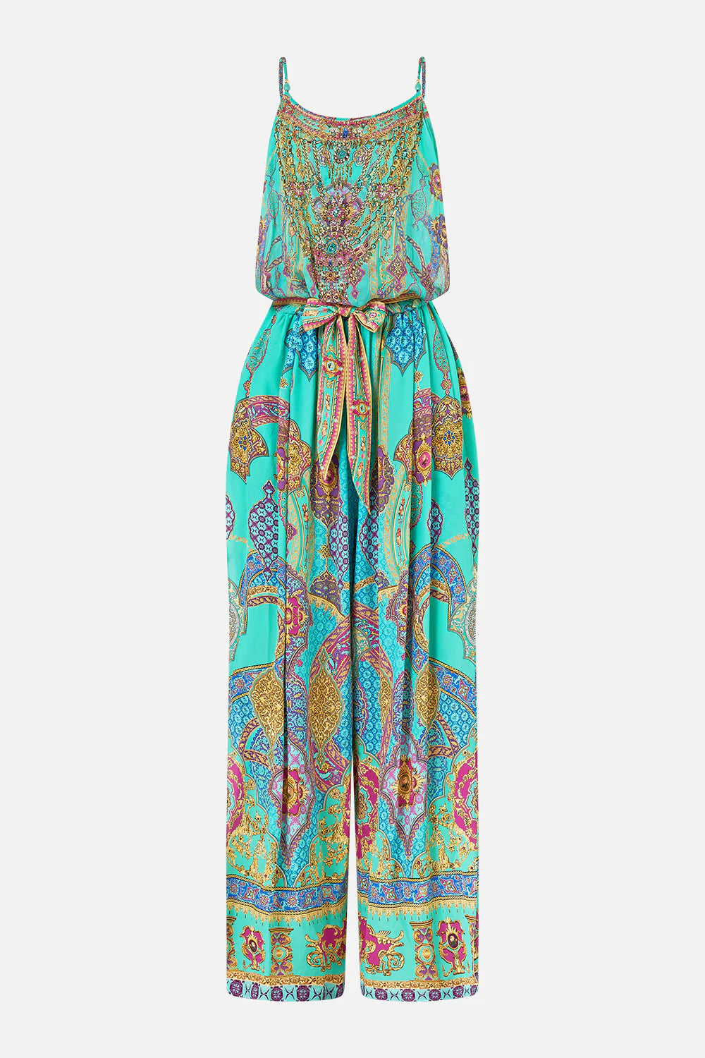 Shoestring strap jumpsuit, The concubine’s corridor