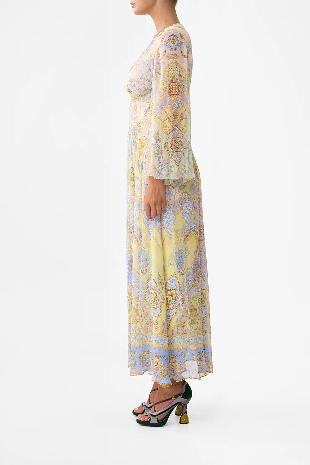 flared sleeve dress, East of istanbul
