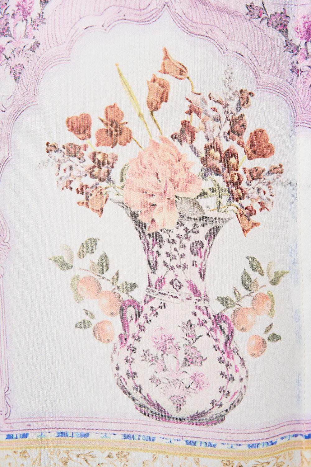wide leg waisted pant, Botanical ballads