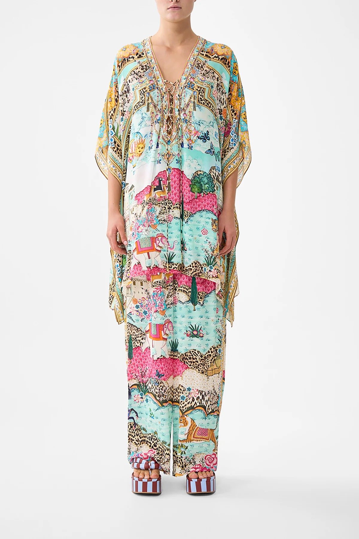 Short lace up kaftan, miniature moments