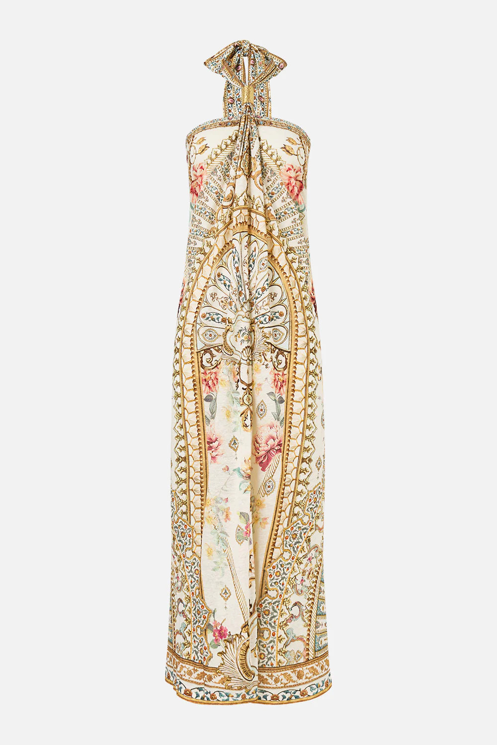long draped linen jersey halter dress, Ottoman dynasty