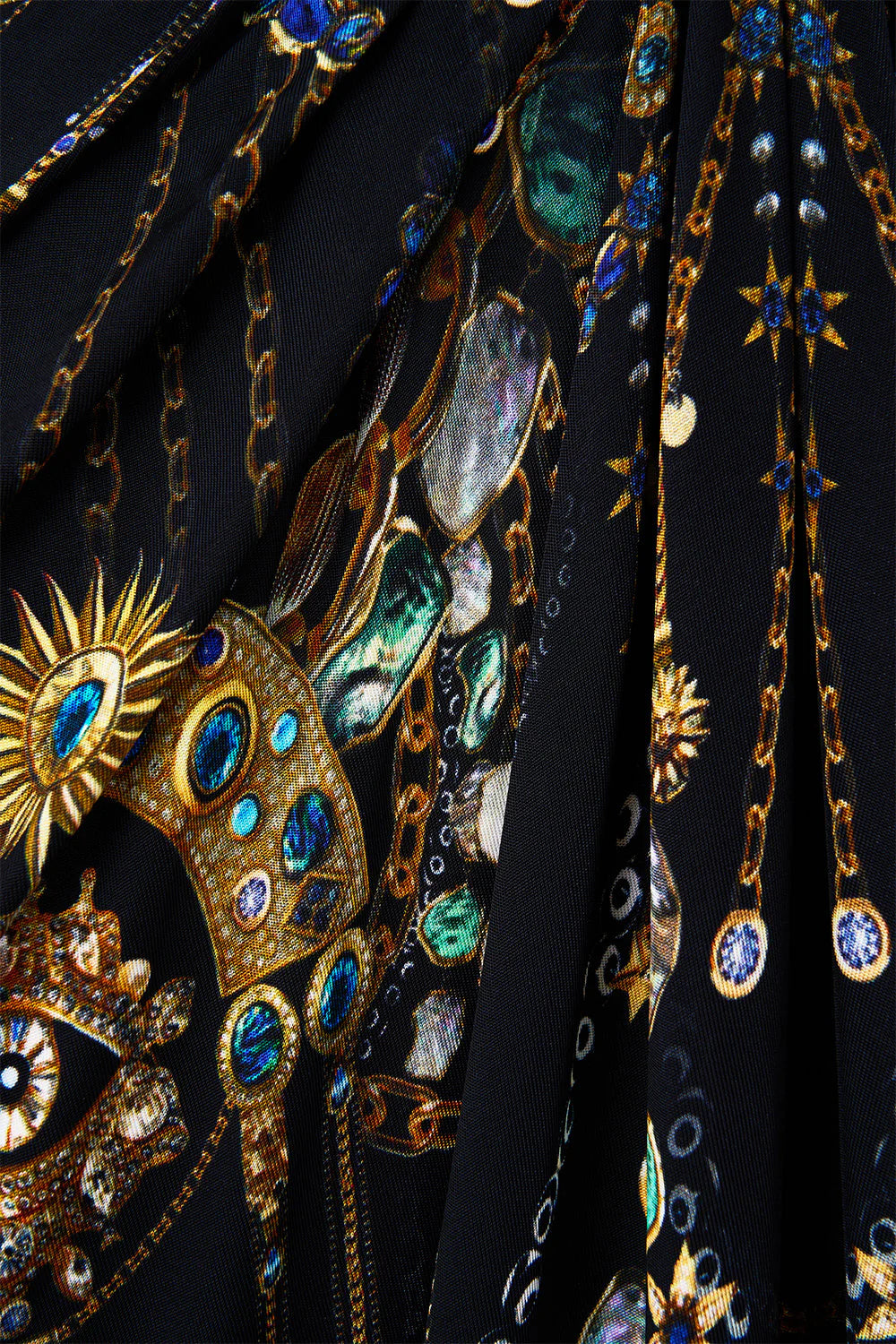 v neck gathered jersey dress, Amulets and alchemy