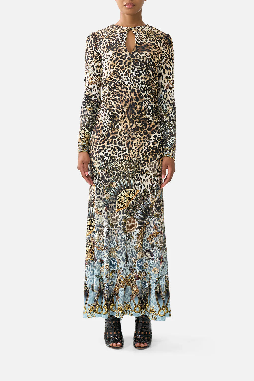 gathered jersey long dress, Fiesta, siesta, repeat