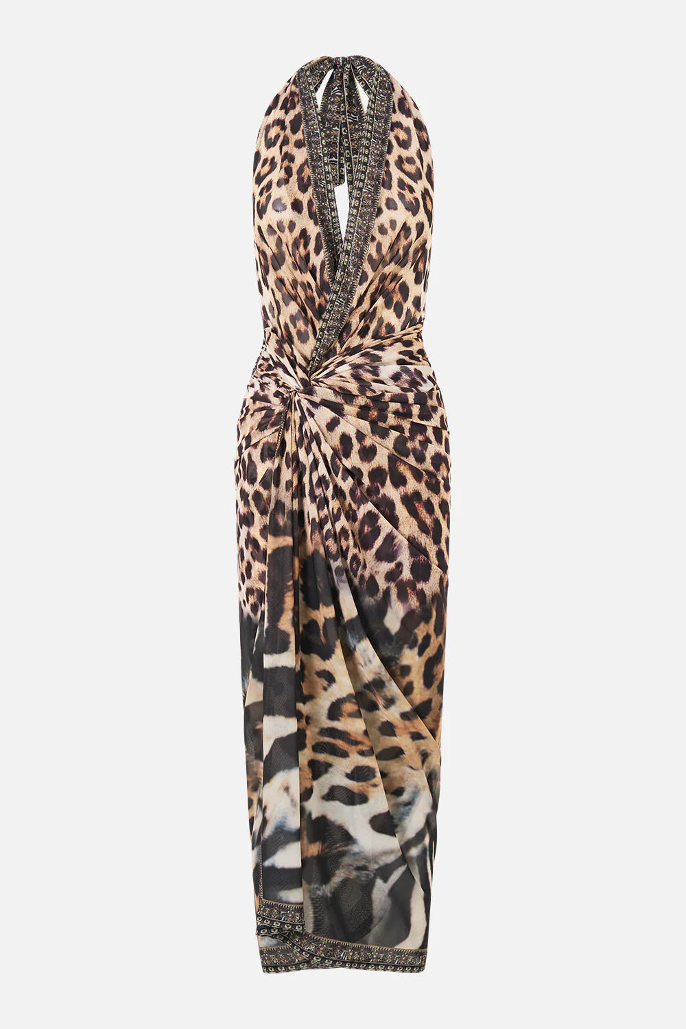 side twist jersey dress, Leotigra land