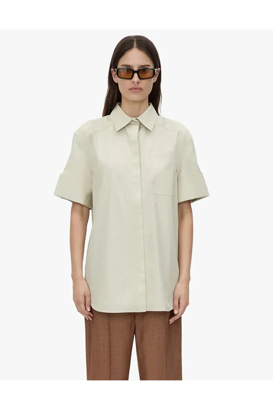 Winslow short sleeve shirt, stone