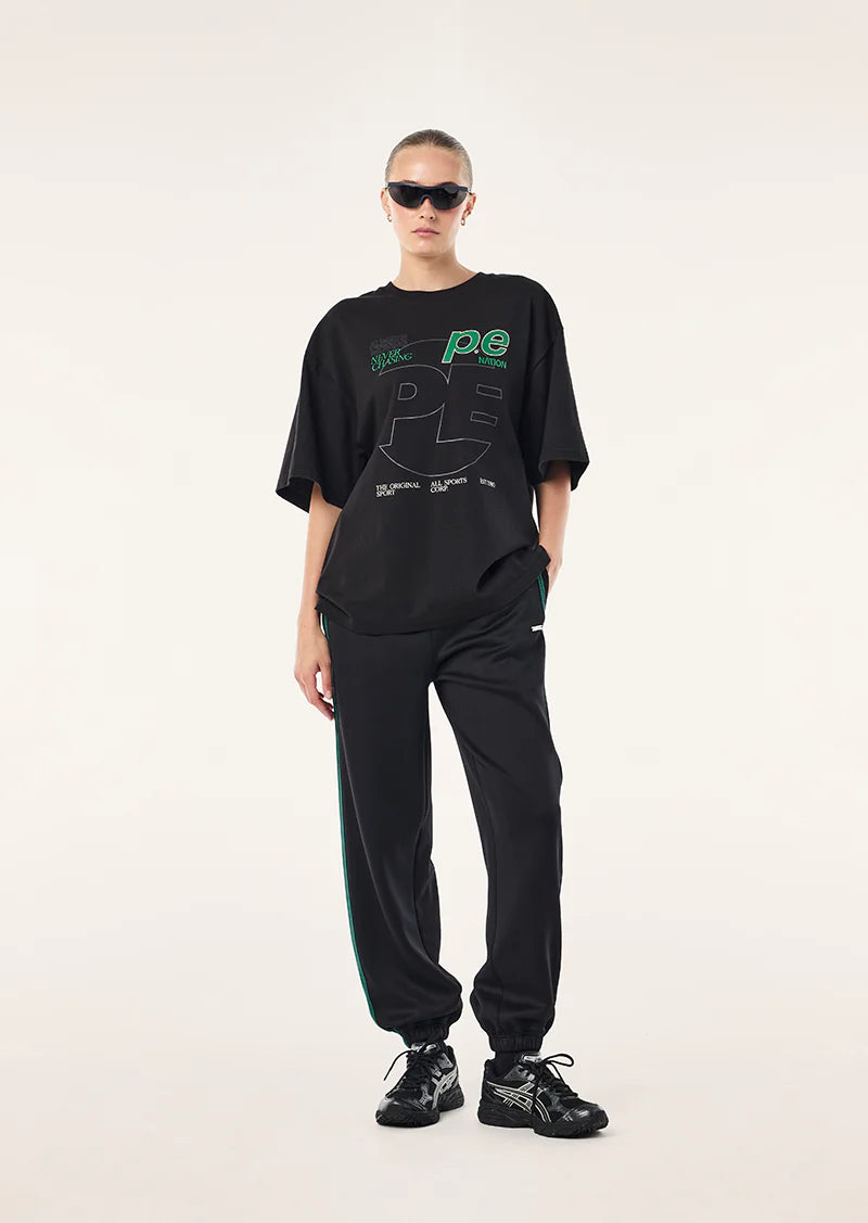 Current oversized tee, black