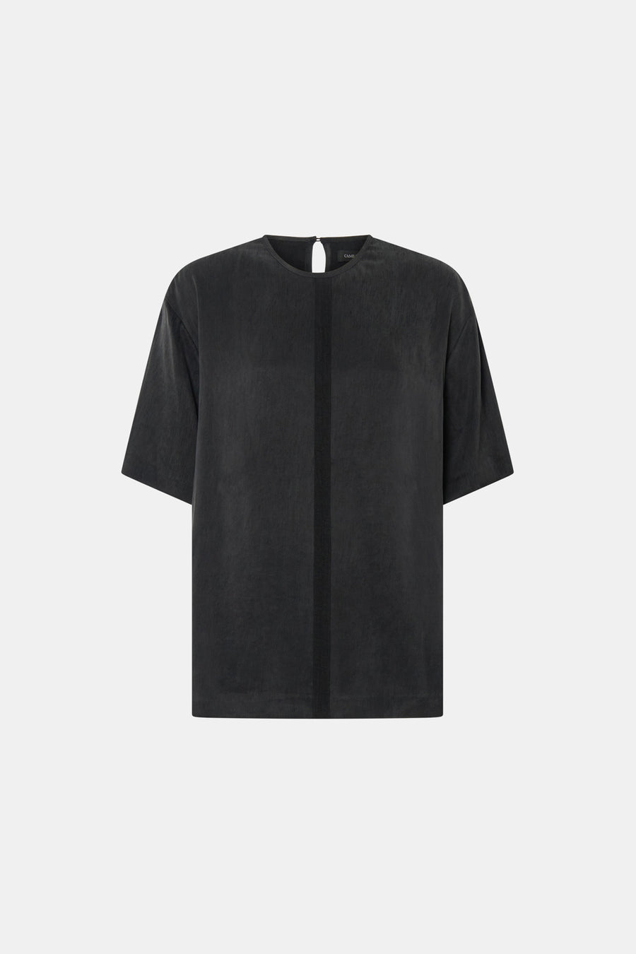 Allegro satin tee, washed black