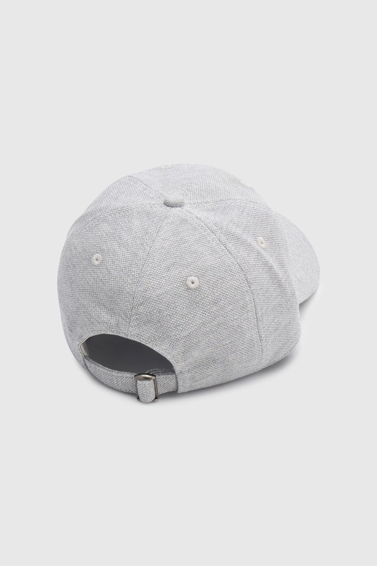 Isolde embroidered logo cap, grey marle/white