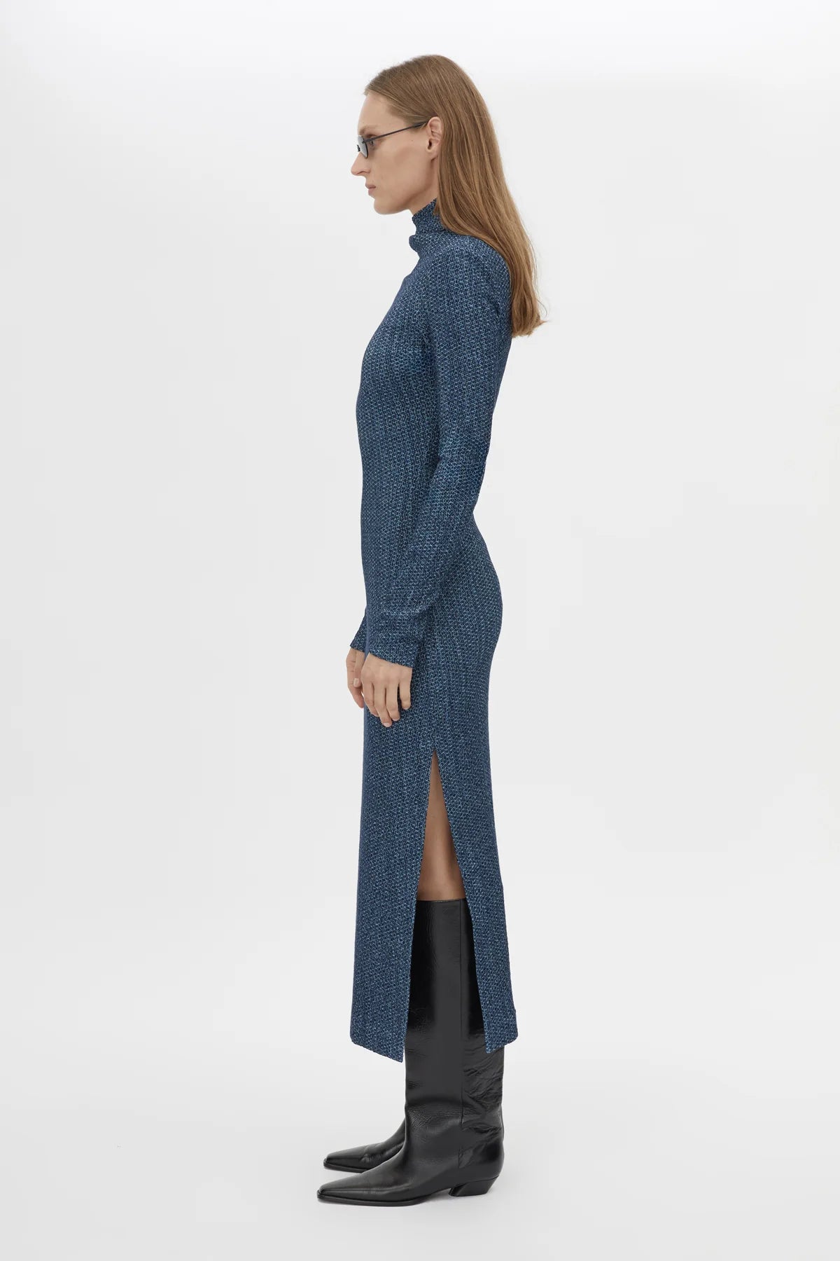 Orsa midi dress, navy
